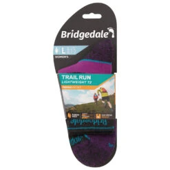 Bridgedale Women's Trail Run Lightweight Merino Sport 3/4 Crew I - Chaussettes De Running